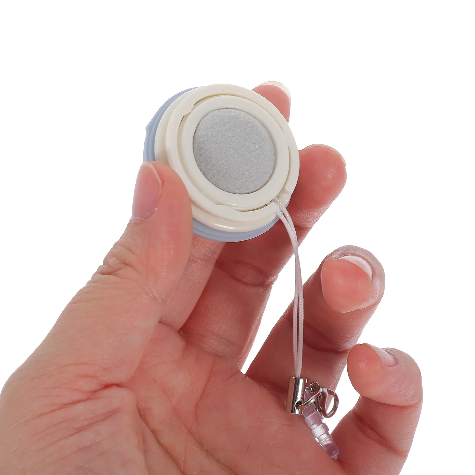 

2 Pcs Simple To Store Phone Screen Cleaner Pendant Round Wipe For Mobile And Cellphone