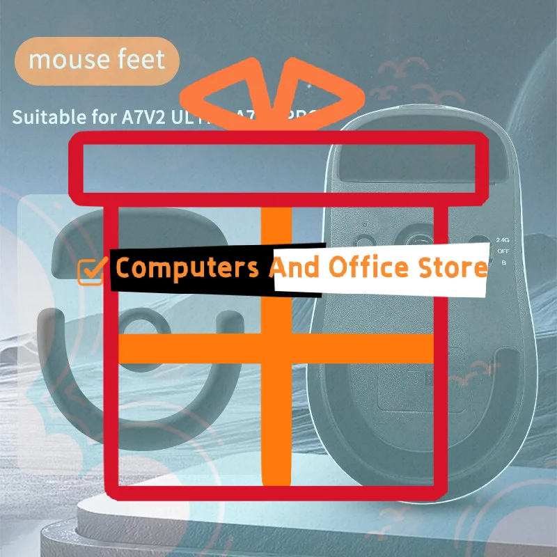1Set Mouse Skate Feet Pad For Mchose A7V2 Ultra/A7V2 Pro Superlight Mouse Mouse Non-slip Foot Stickers Replacement Mouse Foot