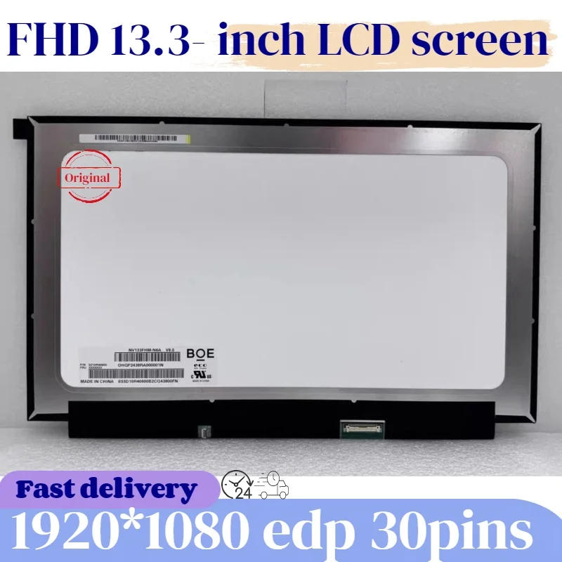 13,3-дюймовый ультратонкий 30-контактный экран для ноутбука FHD NV133FHM-N6A N5A N52 N61 N62 LP133WF4-SPB2 M133NWF4 R0 R3 N133HCE-GP1 1920*1080
