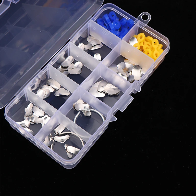 120Pcs/Box Dental Matrix Sectional Contoured Metal Matrices Bands Dental Matrix Rings Full Teeth Replacement Dentist Oral Care