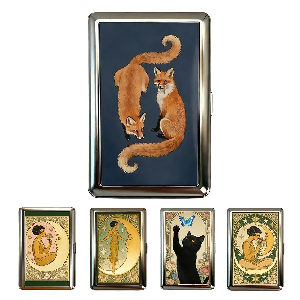 Vintage-Style Vintage Card Case Metal Material Easy Snap Cash Case Versatile Design Multi-function Metal Case Business Cards