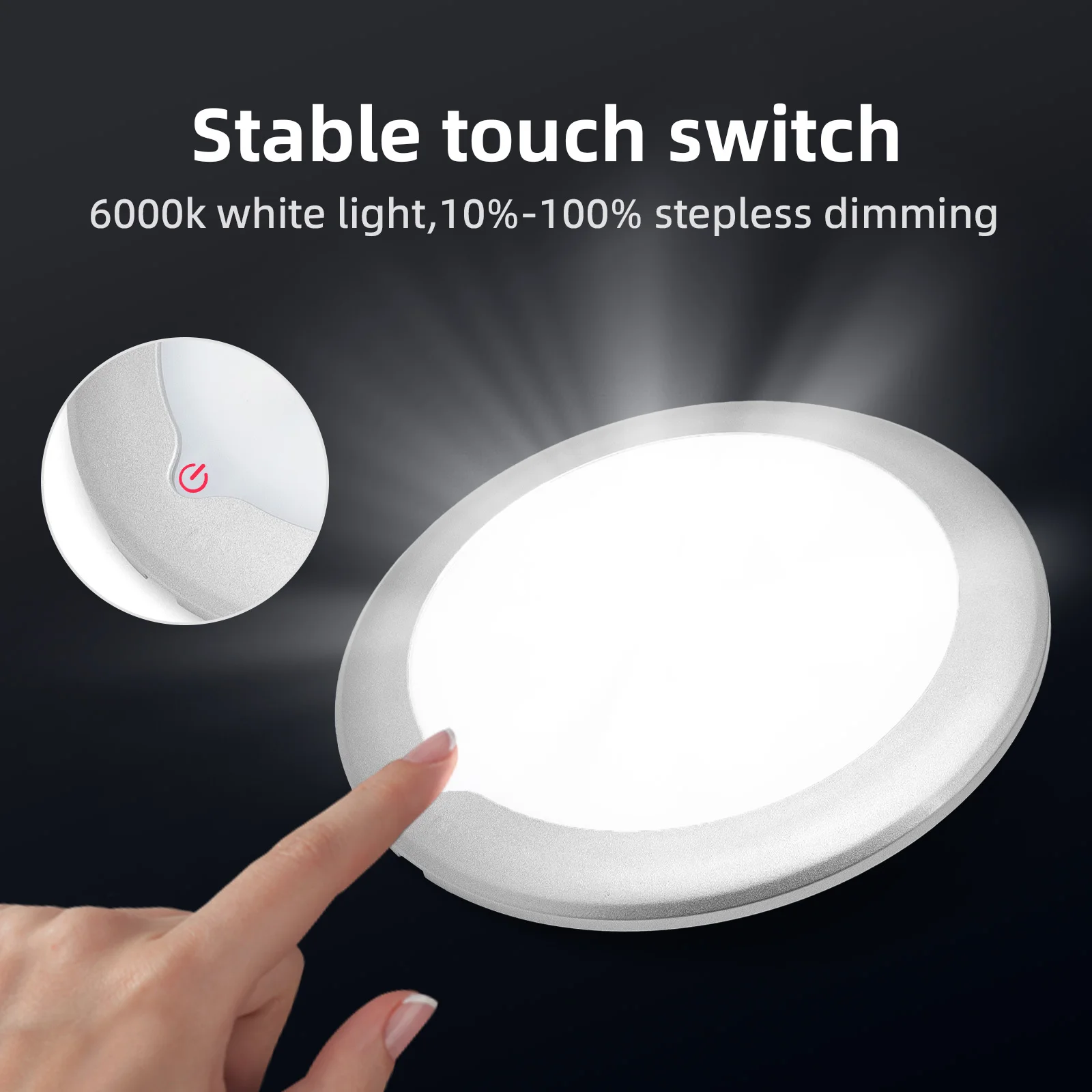 

12В Встраиваемые светодиодные потолочные светильники для автодомов и кемперов, панельные лампы для чтения, потолочные светильники для автодомов, лодок и караванов