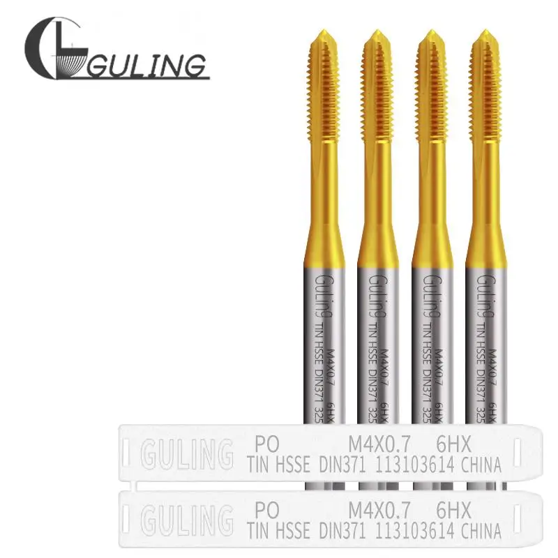 Стандартный спиральный заостренный кран GULING M2 M2 M2, 5 HSSE-M35 M14 M16, 1 шт.