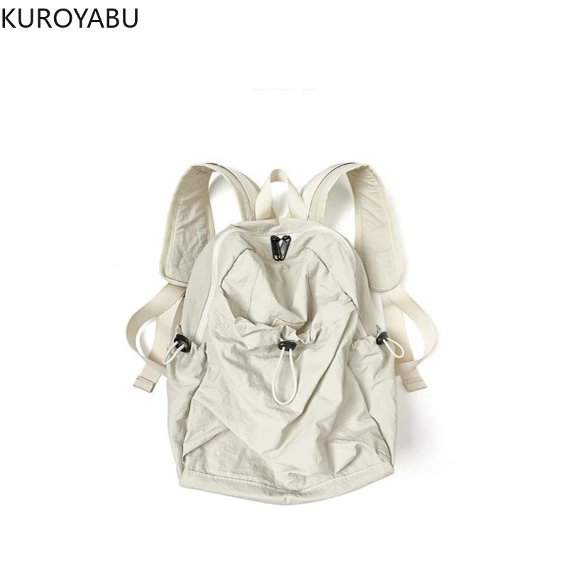 Y2k Drawstring Backpack Chic Black Shoulder School Bag Women 2024 New Designer Waterproof Travel Casual Backpacks Mochilas Mujer