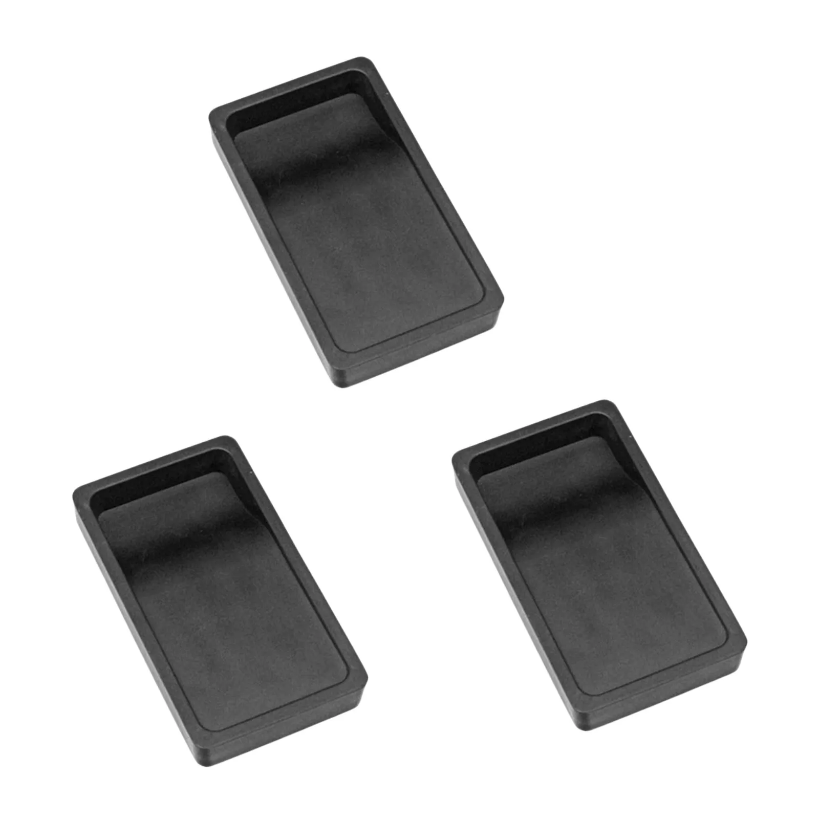3 Pcs Chinese Traditional Ink Black Calligraphy Slab Stone Drawing Practice Accessory Japanese