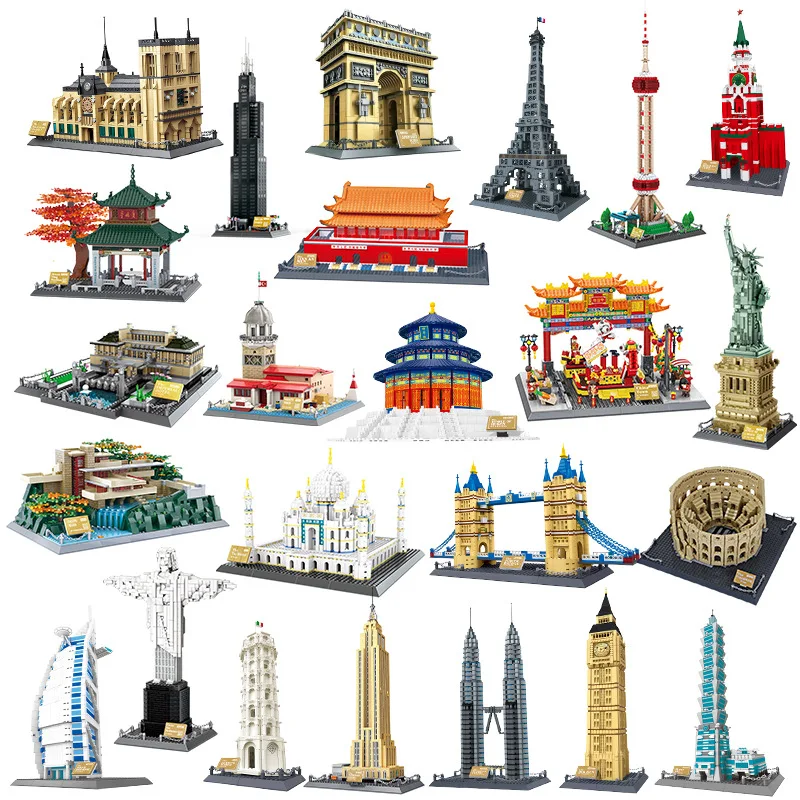 

Серия Building Wange World совместимы с Lego Small Tiananmen Building Model Puzzle Building Block Toys