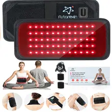 Luz infravermelha LED Healthcare Belt, Cintura Massager, Luz vermelha Aquecimento, Almofada de massagem, costas lombares, Alívio do corpo muscular
