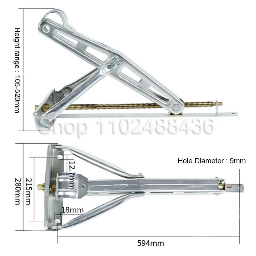 RV Trailer Stabilizing Stands With 1 Handle C-Style Jacks Caravan Parking Legs Camping Stabilizer Parts Accessories