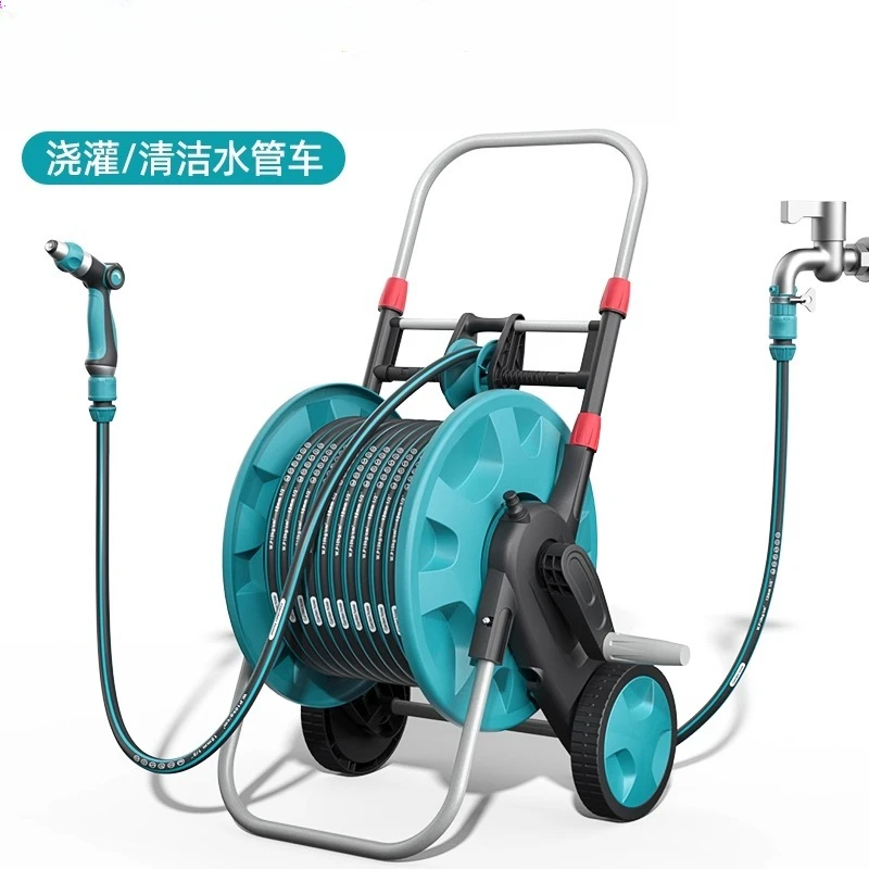 

Water hose watering flower wash car connection faucet household flushing high-pressure water gun anti-freeze automatic rewinder