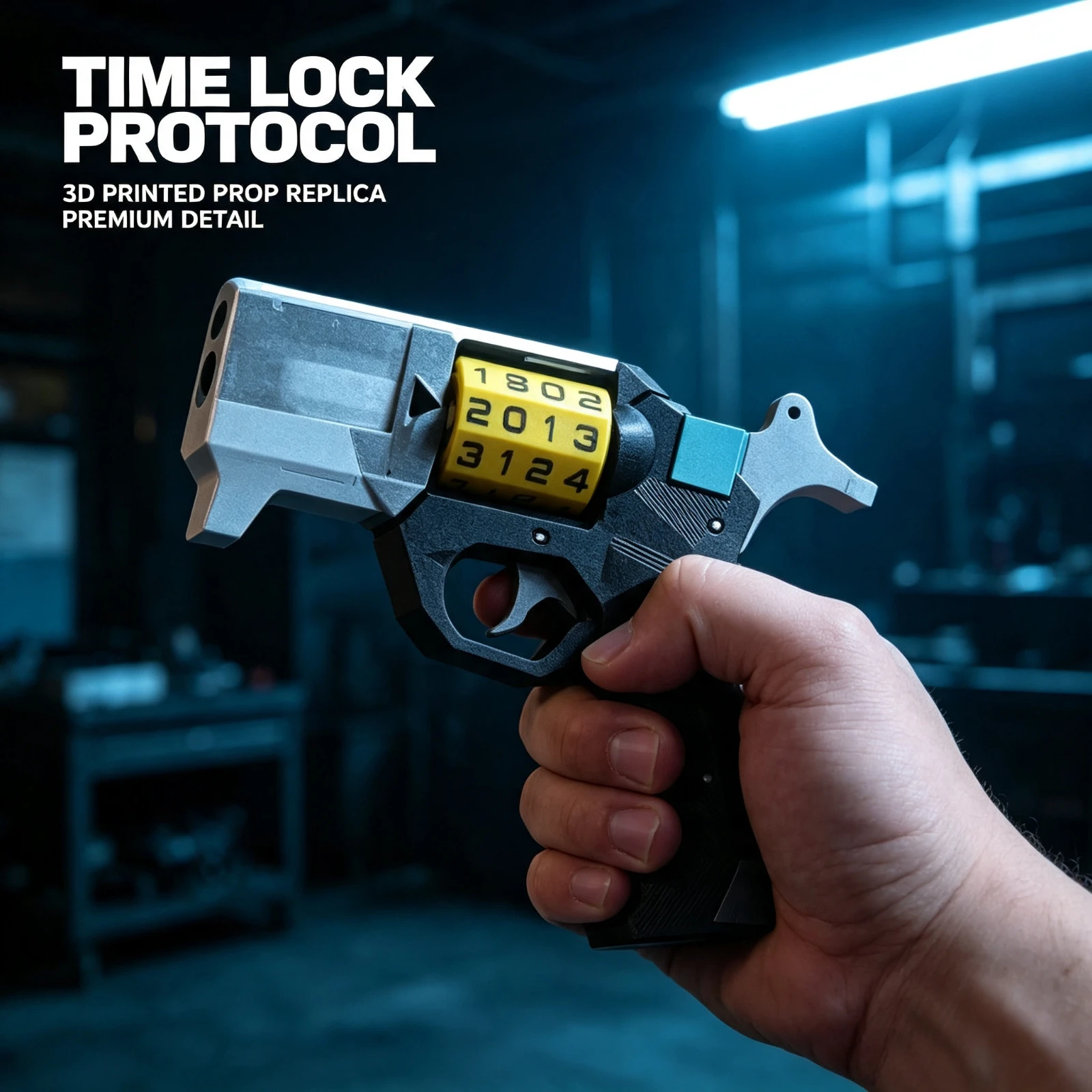 Movie Replicas Weapons Accessory 3D Printed Time Guns Cosplay Prop Hammer Trigger Action Toy Birthday Gift Decor For Adults Kids