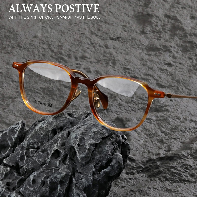 

Exquisite Fashion Design High Quality Round Titanium Prescription Glasses Frame Men Women Myopia Optical Vintage Eyewear