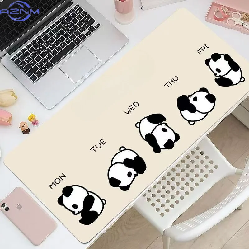 oversized Kawaii Cartoon Panda Sequence Mouse Pad, Non‑Slip Waterproof Mouse Mat for Laptop Decor