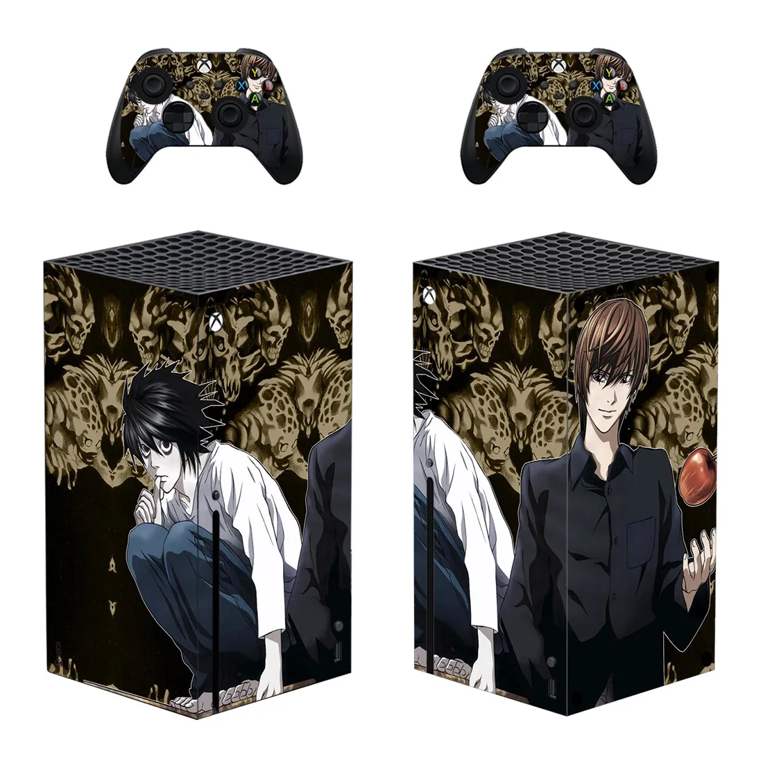 Death Style Xbox Series X Skin Sticker para consola y 2 controladores, calcomanía de vinilo, pieles protectoras, estilo 3
