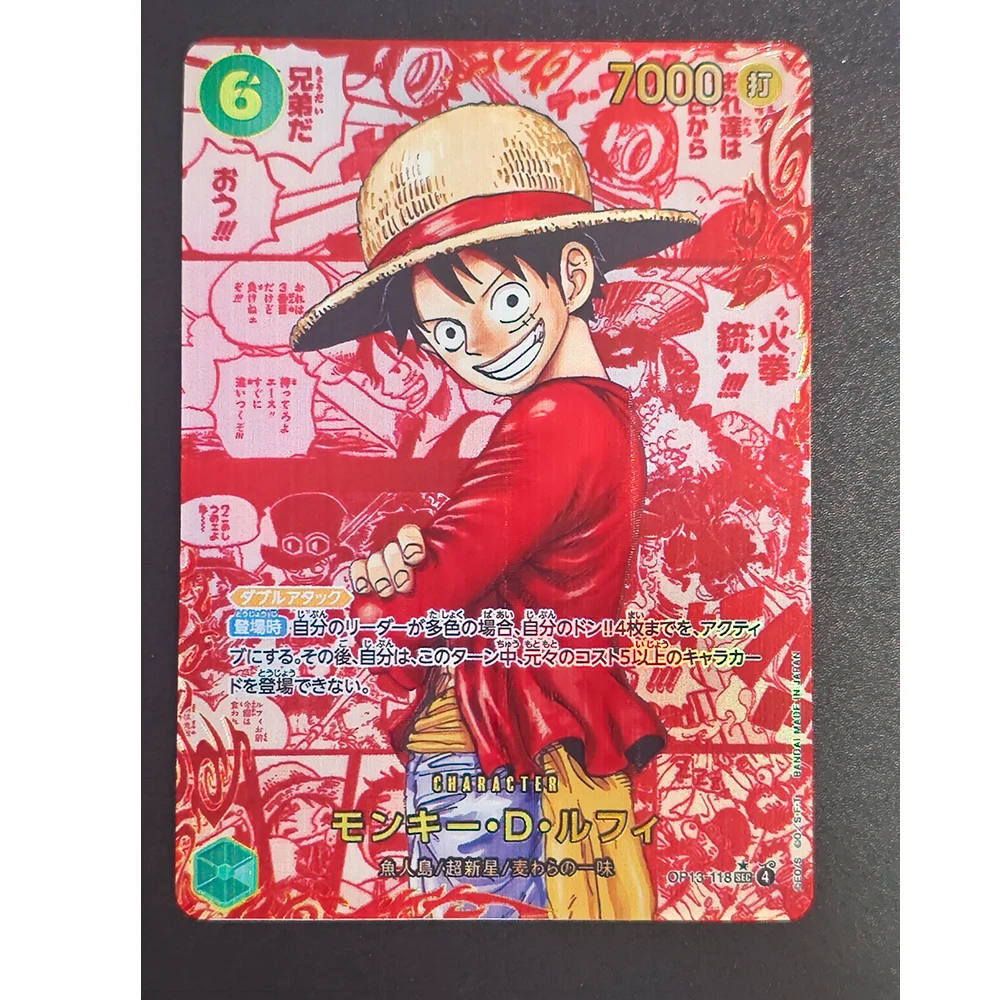 Anime characters OPCG Nami Roronoa Zoro Usopp DIY Homemade Xtreme Bronzing Collection card Christmas birthday gift Game toys