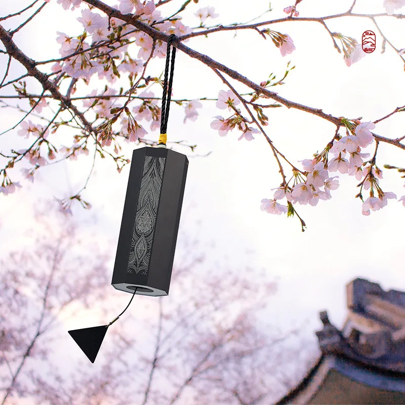 

Chord Wind Bell 8-tone Japanese-style Hand-cranked Wind Bell Bedroom Balcony Yoga Meditation Scale Wind Bell Hanging Ornaments H