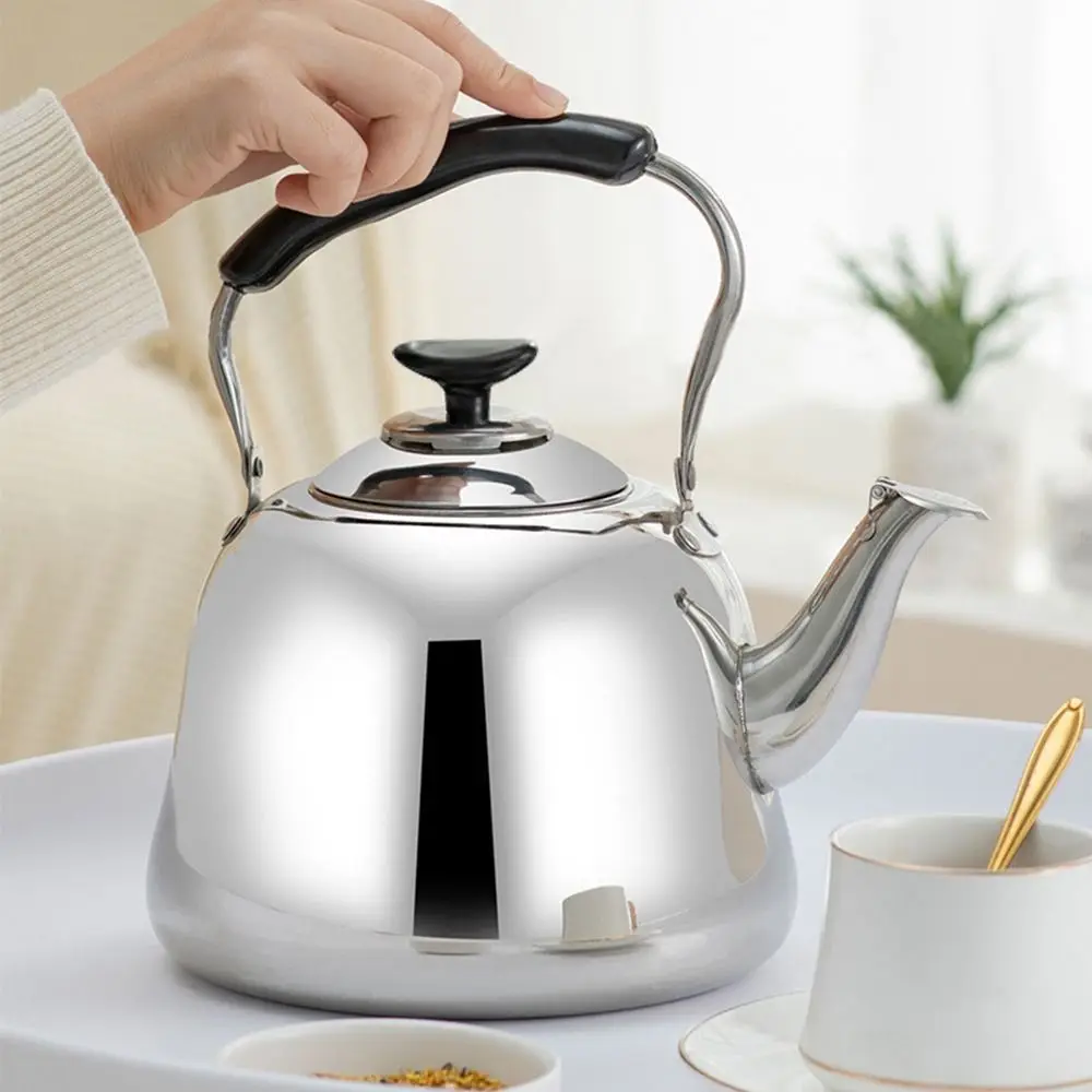 

Stainless Steel Large Capacity Water Kettles Thickened Gas Stove Induction Cooker Whistling Teakettle Fast Heating Base