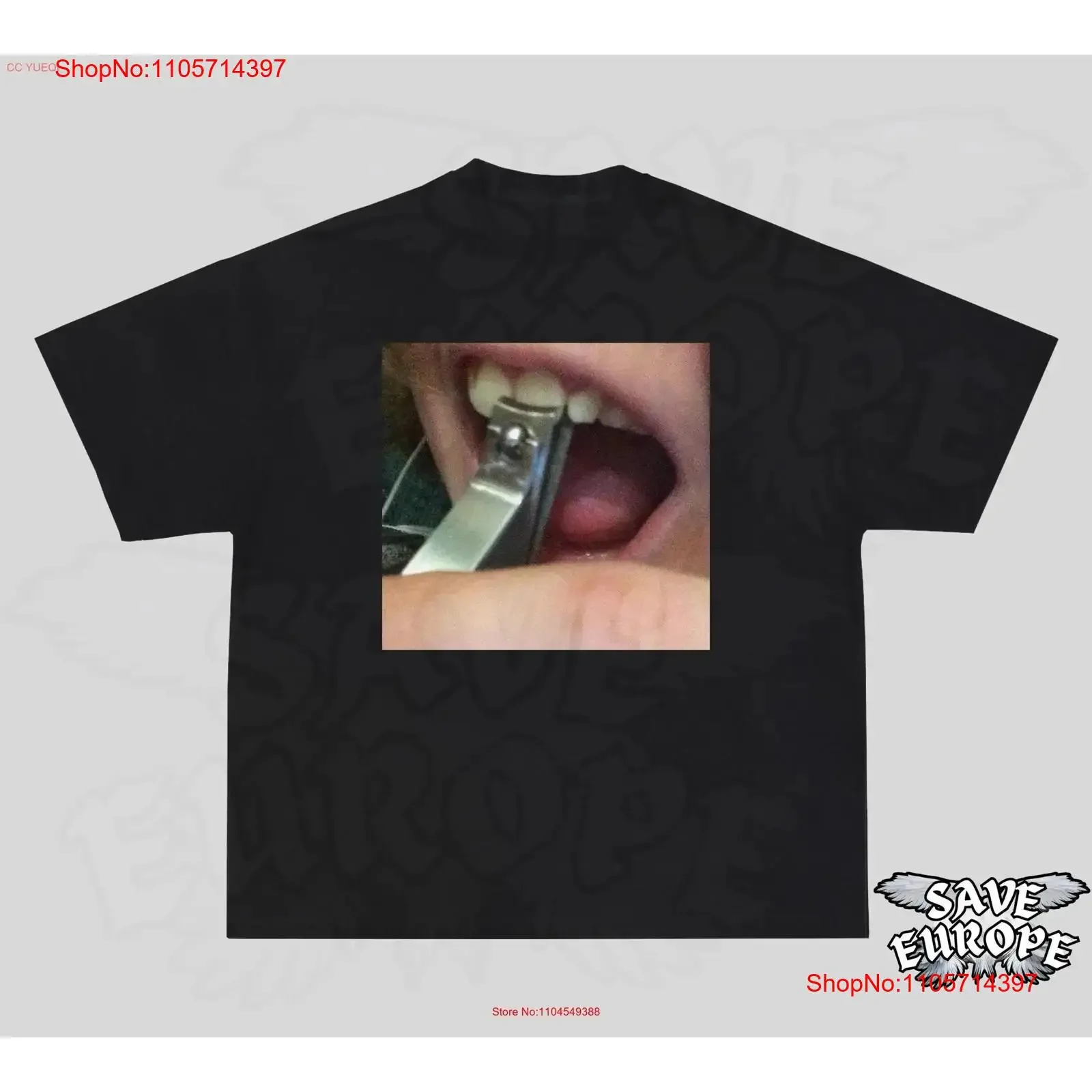 Cutting T Shirtth With Nail Clipper Shirt Cursed Uncomfortable Funny Meme Lover vintage Washed Versatile Comfortable