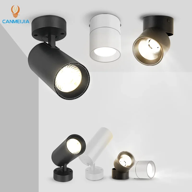 

Indoor Lighting Commercial Surface Mounted Focus Light 7W 10W 15W 40W Led Spot Light/Spotlights/Dimmable Spot Light