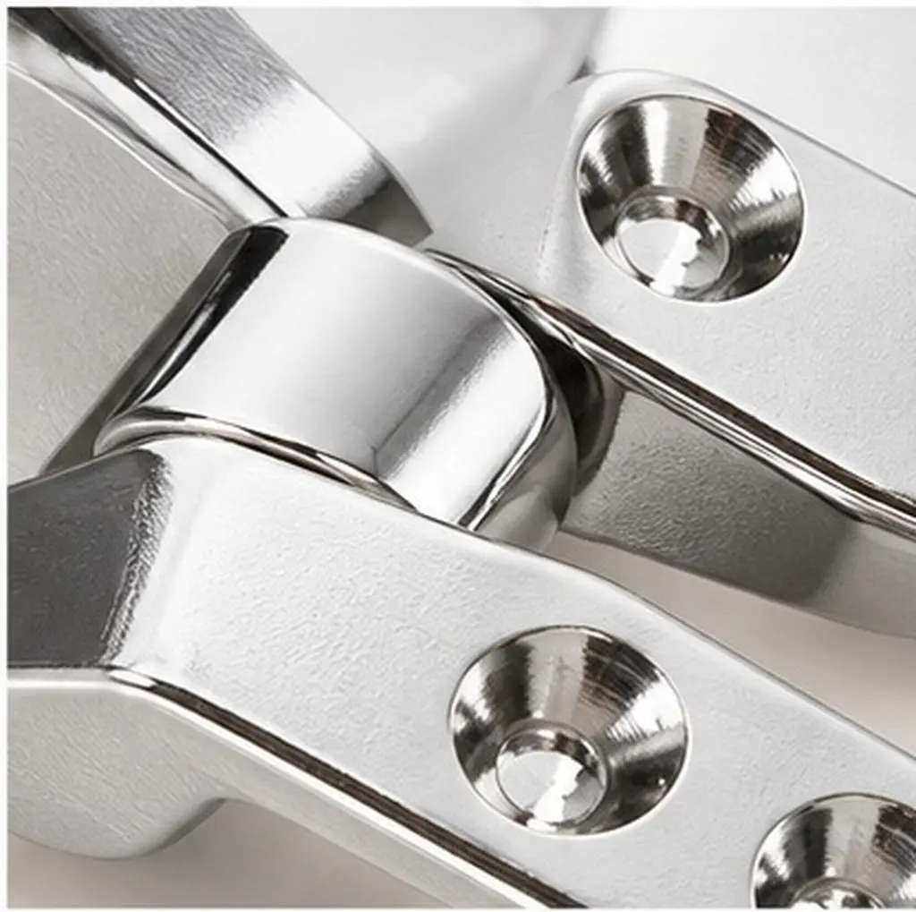 1Set Heavy Duty Zinc Alloy Toilet Lid Hinges Replacement Set Easy Install Secure Stable Fit Compatible with Most Toilet Seats