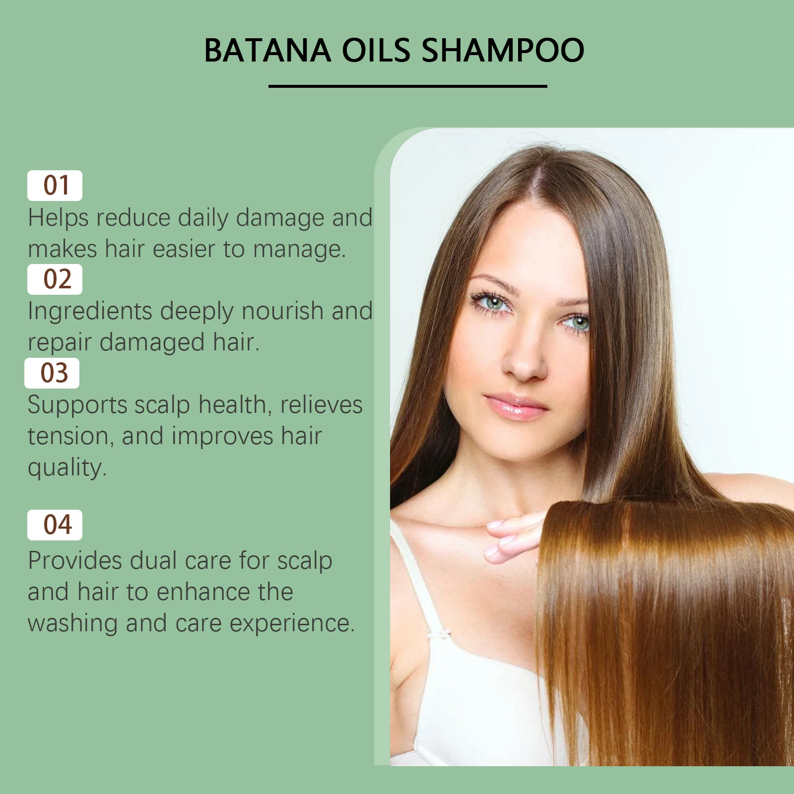 

Batana and Rosemary Shampoo for Hair Growth Repair Dry Damaged Hair Roots Strengthen Clean Grease Dirt Dandruff Removal Shampoo
