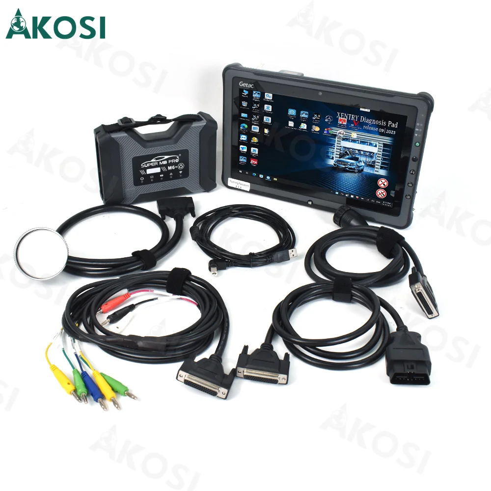 Ready to use F110 Tablet+2024 Super MB Pro M6 Car and Truck DOIP Diagnostic Tool MB STAR M6 Programming