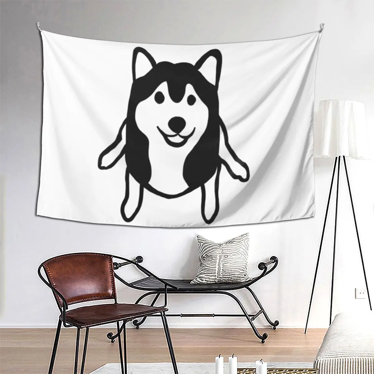 

Shiba Inu Tapestry Art Wall Hanging Aesthetic Home Decor Tapestries for Living Room Bedroom Dorm Room
