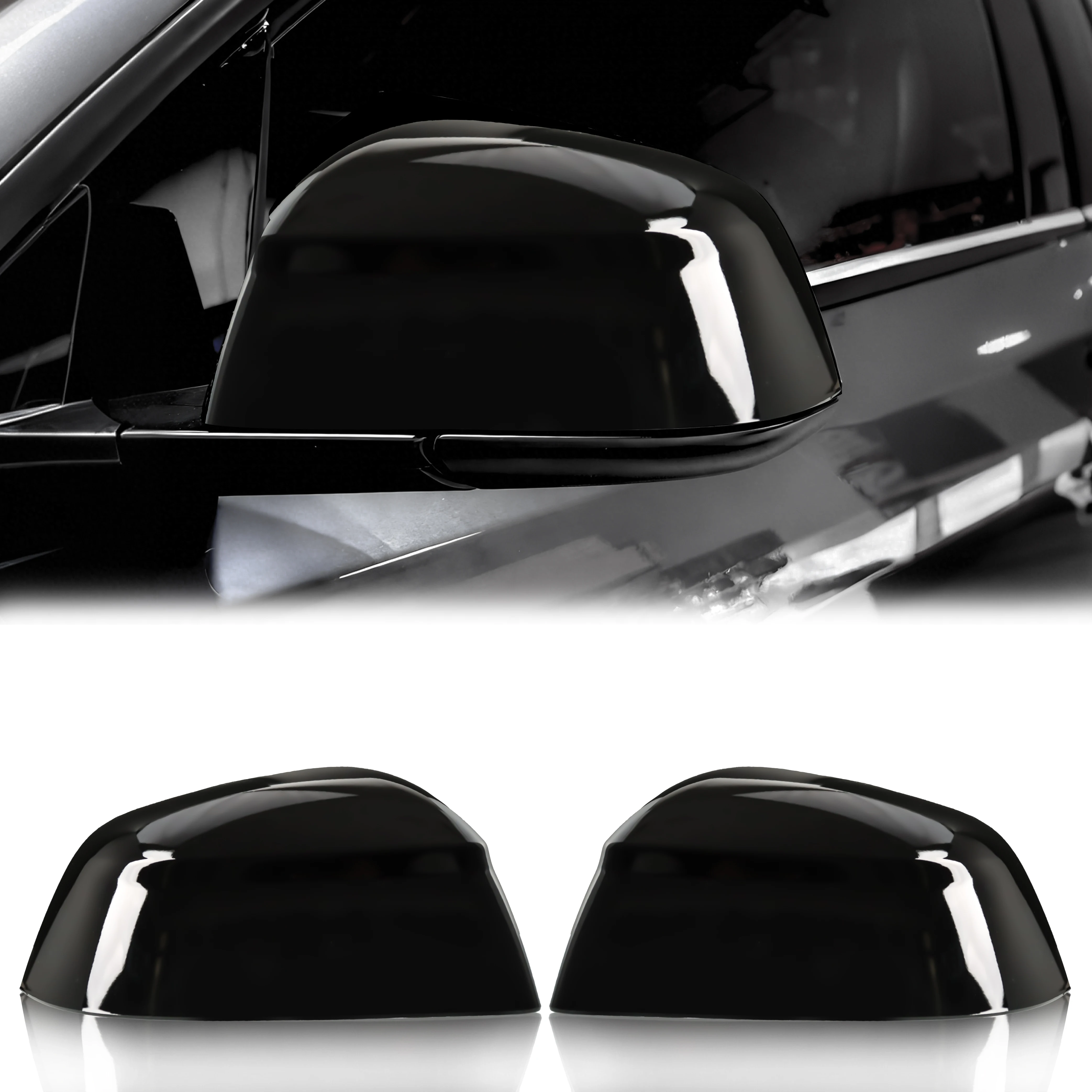 2PCS For 2025 2026 TESla Model Y Juniper Side Mirror Covers Left & Right Side Rearview Mirror Guard  Rearview Mirror Cover