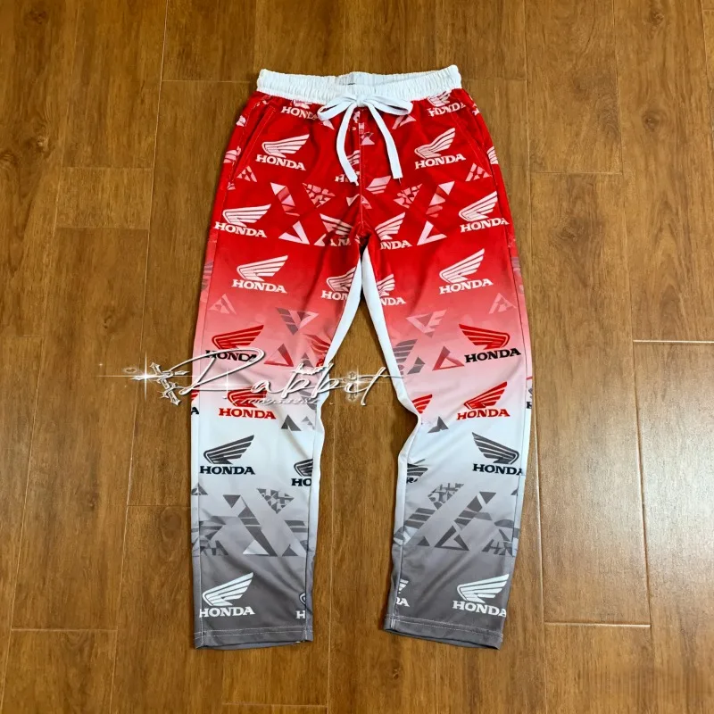 

2025 Honda Racing Team Fashion Outdoor Cycling Speed Dry Pants Men's Motorcycle Racing Off Road Enthusiasts Casual Pants