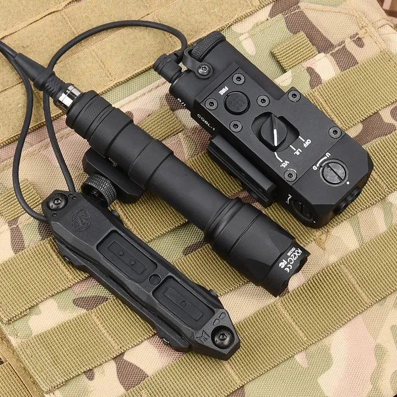 WADSN Metal CQBL Laser M300 M600 Tactical Flashlight Red Green Blue Laser White Led Light 20mm Picatinny Rail Weapon Accessory