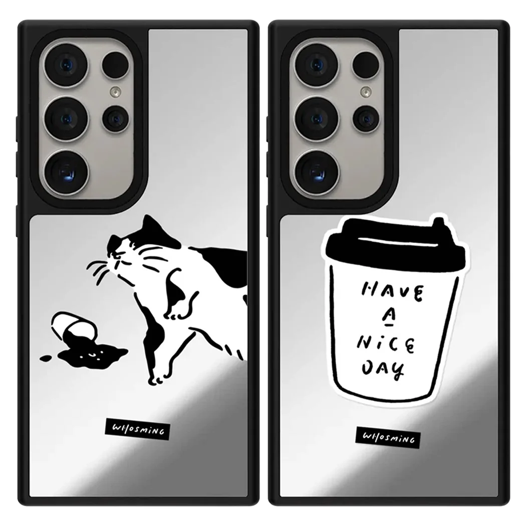 

603131 Mirror Magnetic Case: Compatible with Samsung Galaxy S23 U S24U S25 S26 Ultra S25+ S26 Plus Shell