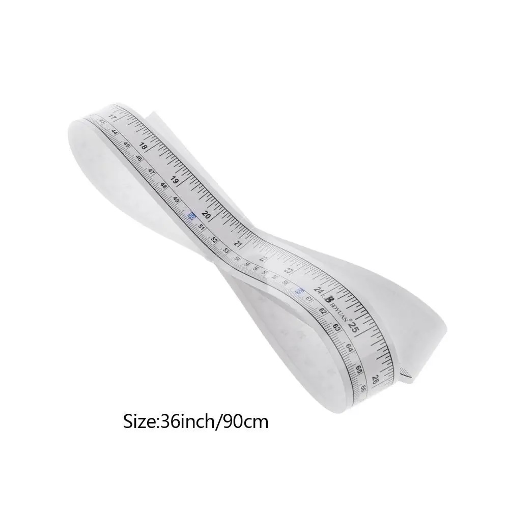 5Pcs Drafting Table Workbench Ruler Imperial Sewing Machine Sticker Self-Adhesive Vinyl Ruler Measuring Tape