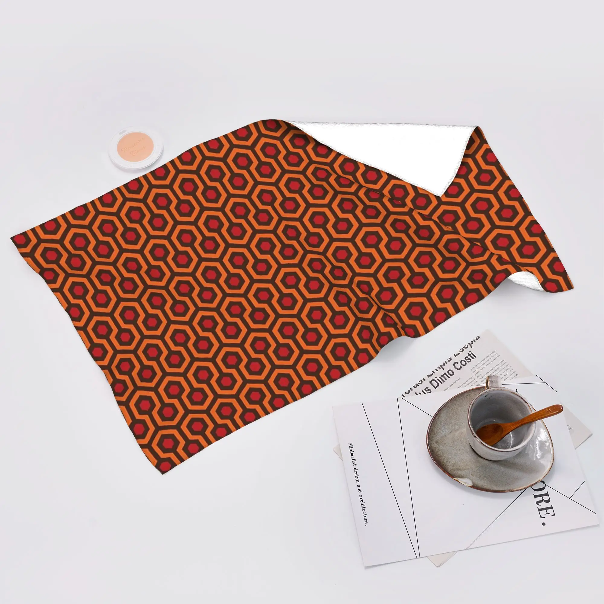 Custom The Overlook Hotel carpet Soft Face Towel Quick Dry Pool Bath Cotton Towels Absorbent