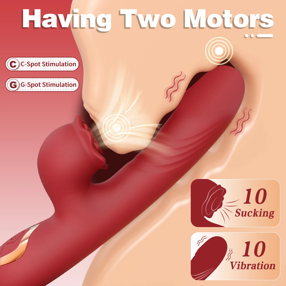 Powerful Vibrating Sucking Vibrator Female Sucker Clitoris Stimulator G Spot Dildo Massager Adult Goods Sex Toys Shop for Women