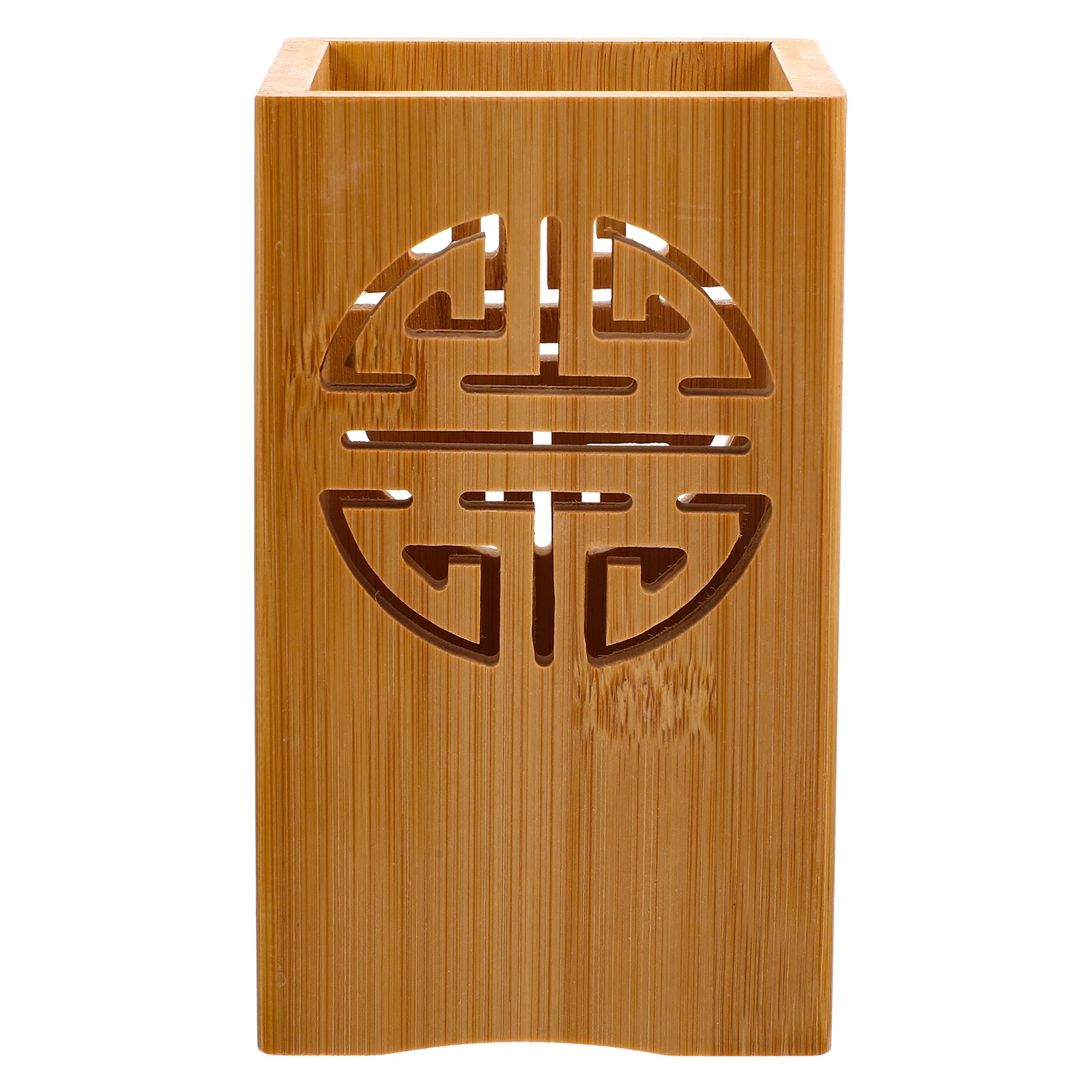 

Premium Bamboo Chopstick Draining Holder Kitchen Utensil Storage Rack Cutlery Organizer Desktop Spoon Container Water Drainage