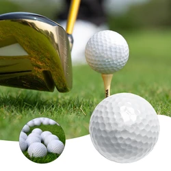 Balle de golf portable à 2 couches pour les amateurs de golf, durable, légère, blanche, pratique, cadeaux, 42mm