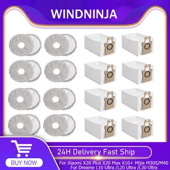 Náhradní díly do prachového sáčku pro Xiaomi X20 Plus / X20 Max / X10+, Mijia M30S/M40 pro Dreame L10 Ultra / L20 Ultra / L30 Ultra 8 nejlepší prodej snít t20 - №7