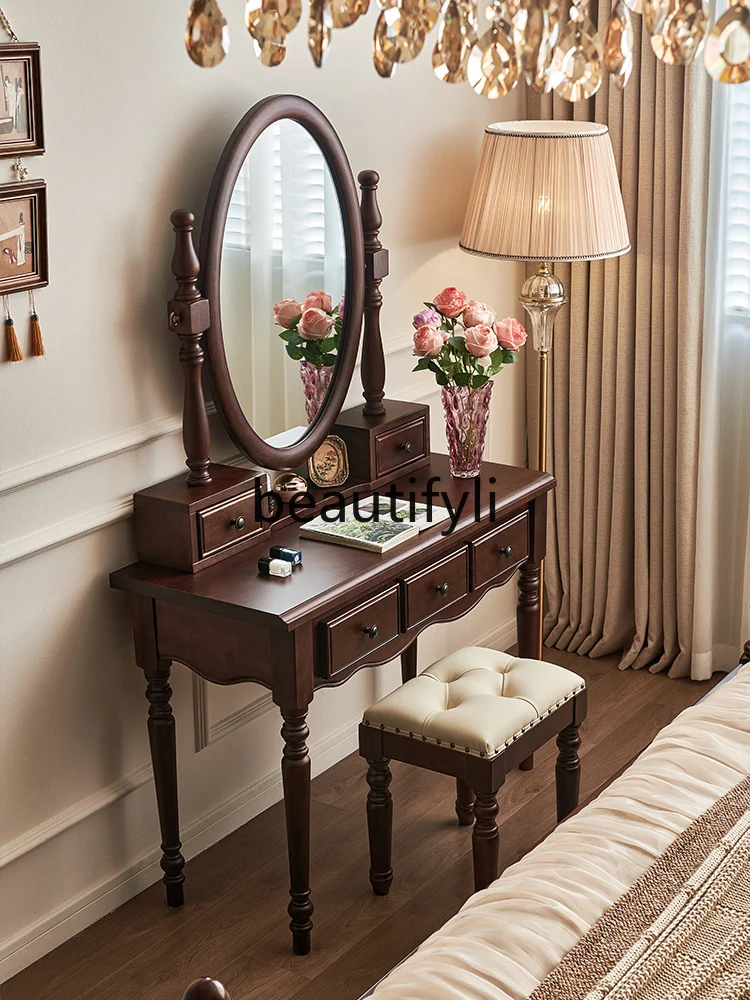 

Small American minimalist American country style dresser high definition retro nostalgic small dresser