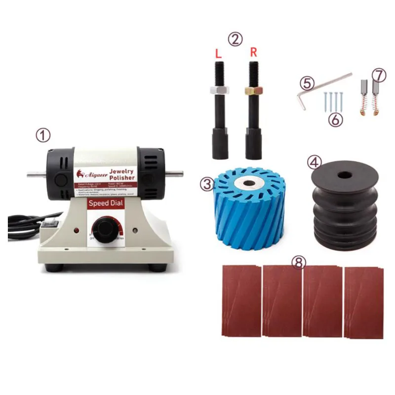 Manual tools and polishing for vegetable leather edge sand, AC 220V leather edge polishing machine - Mini desktop grinder