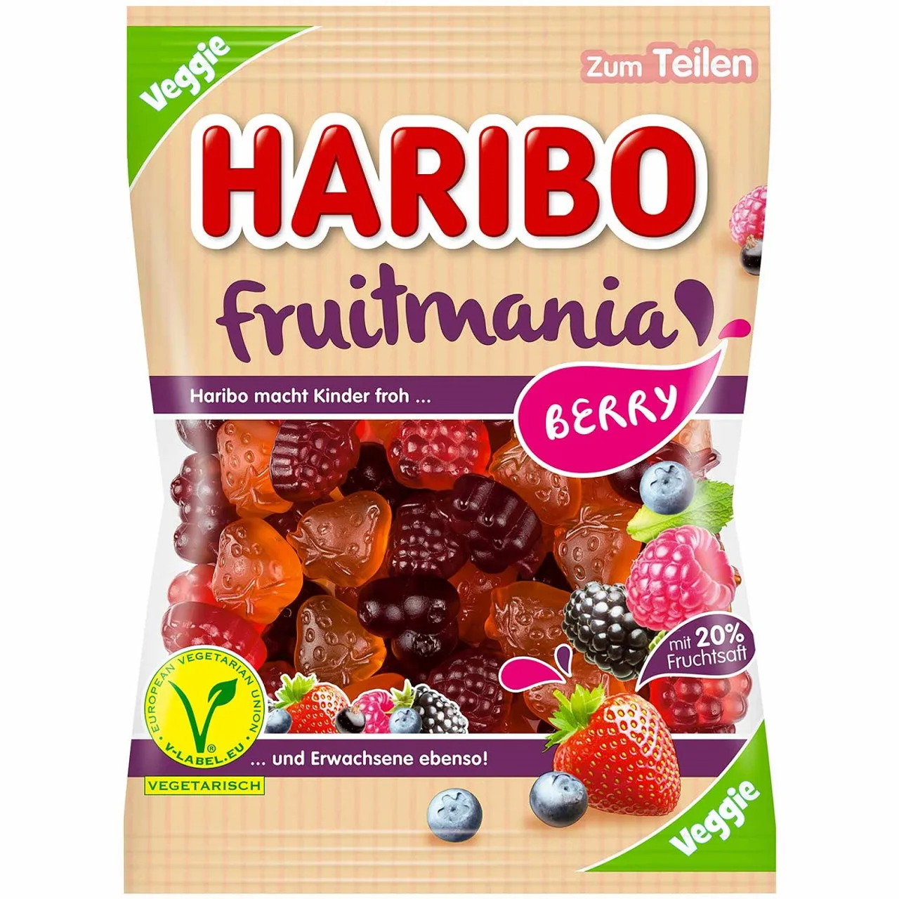 Fruitmania Berry 175g - Haribo Gels