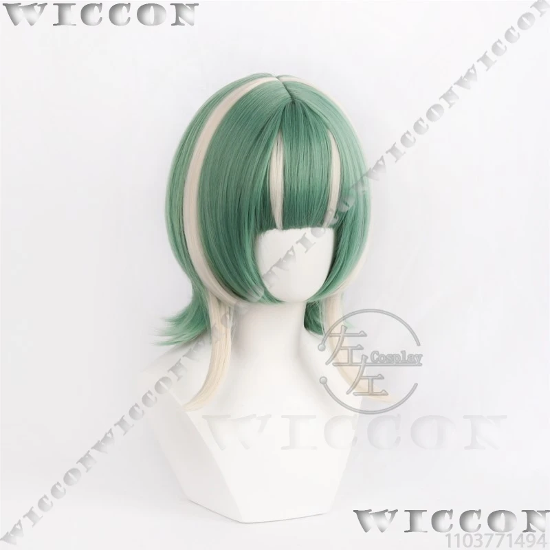 أزياء Guita Anime Gachiakuta Guita Hebby Fantasia التأثيرية أزياء شعر مستعار أخضر شعر قصير للنساء والفتيات كوس الدعامة لعب الأدوار في حفلات الهالوين