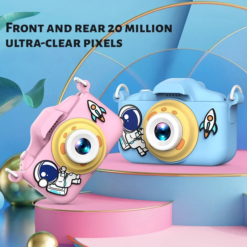 Children Cartoon Camera Portable Multi-Functions Mini Camera Outdoor Photography Selfie Camera Toy 1080P HD Digital Video Camera
