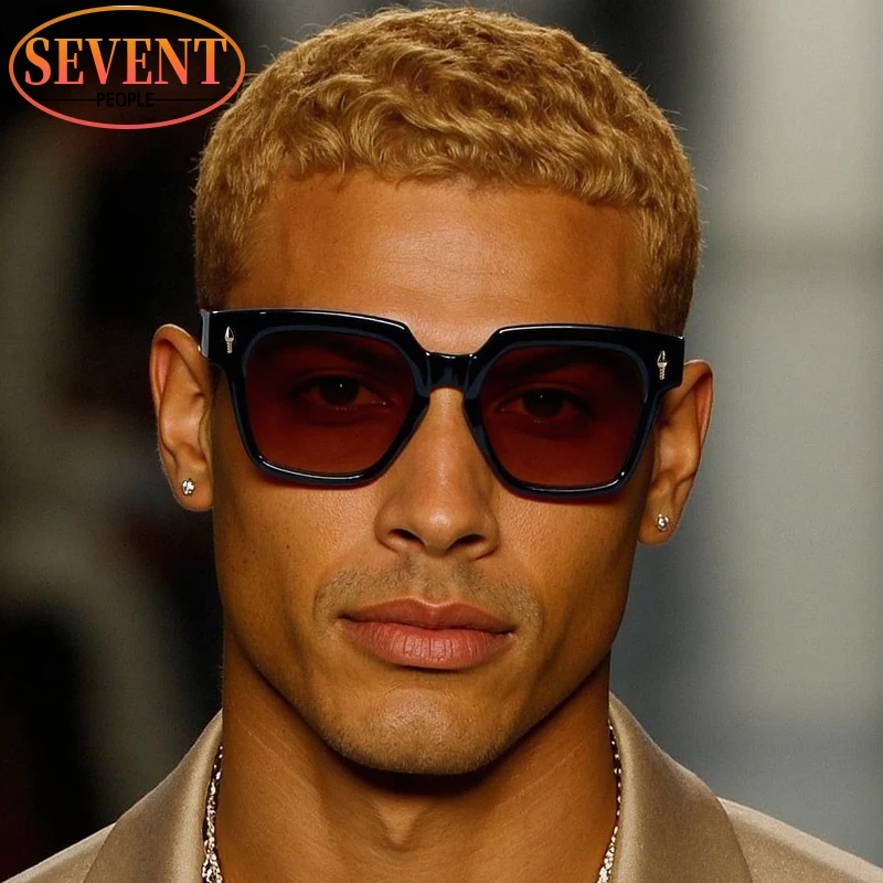 Polarized Square Punk Sunglasses Men 2026 Luxury Brand  display picture 3