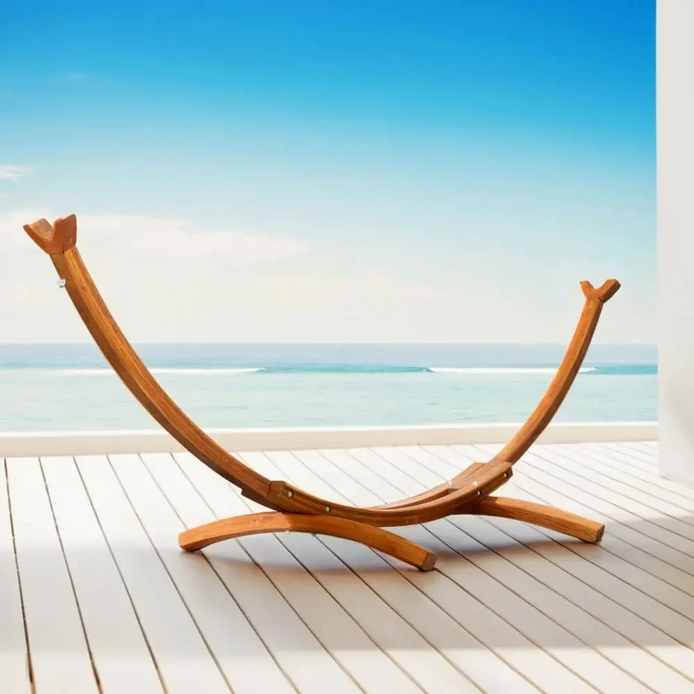 Bed Stand Larch Wood Frame Outdoor Garden 315cm