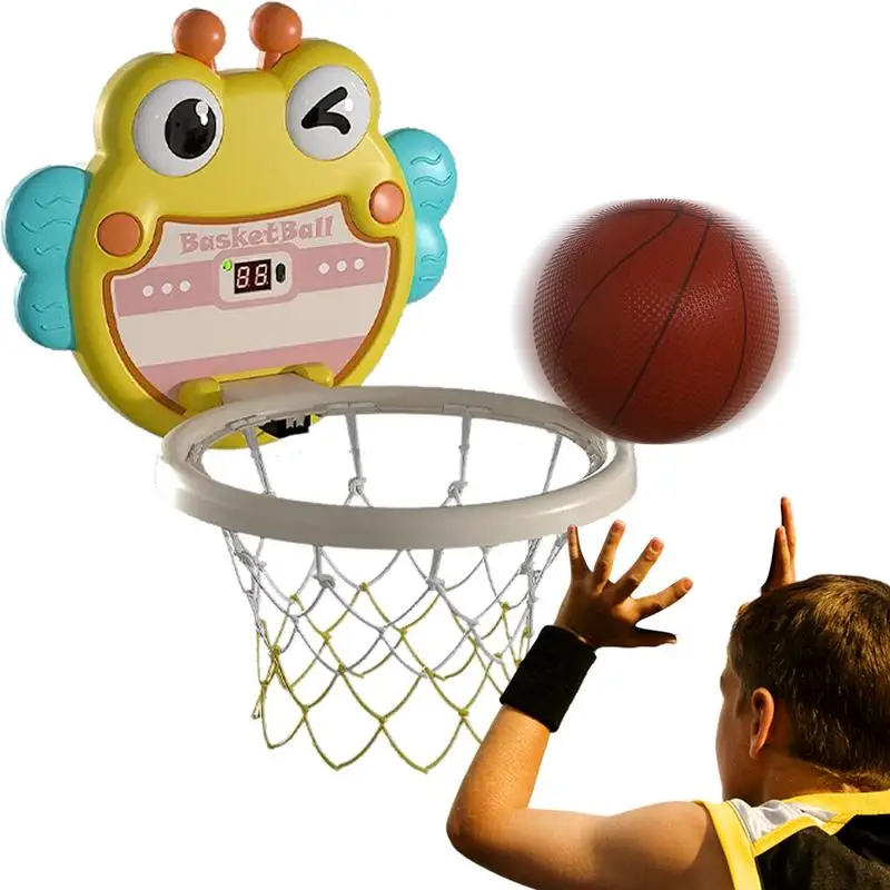 Indoor Basketball Hoop For Kids Foldable Mini Basketball Hoop Indoor With Big Suction Cup And Ball Basketball Hoop Aged 2