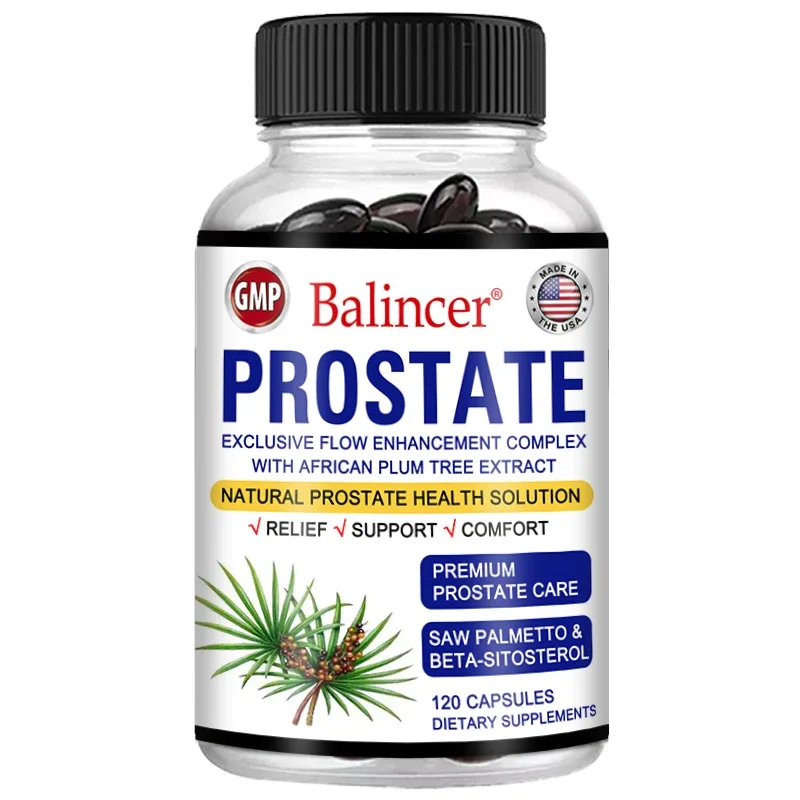 Saw Palmetto Sitosterol Capsules for Men\'s Prostate Health, Hair Growth, Men\'s Health, Urinary Tract Health, Frequent Urination