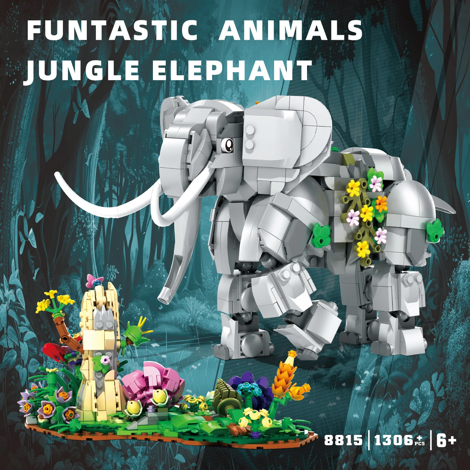 1306pcs Elephant Building Bloc - đánh giá và giá Kids Nature Education