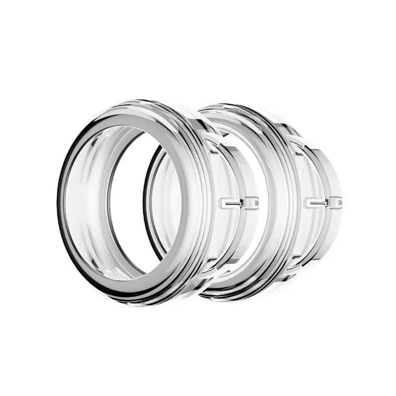 Volltransparente flache Kopfabdeckung aus flüssigem Silikon in medizinischer Qualität, hochauflösender Flachkopfstecker der Serie Shuxiang ET