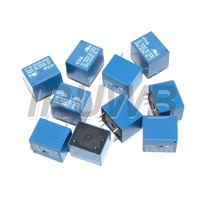 5PCS 5PINS 3V 5V 9V 6V 24V 12V Relay High-quality SRD-03VDC-SL-C SRD-05VDC-SL-C SRD-09VDC-SL-C SRD-03 05 09 06 24 12VDC-SL-C