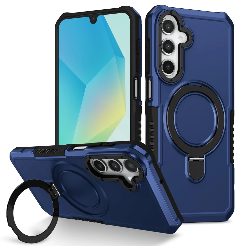 Luxuriöse Panzer-Halterungshülle für Samsung Galaxy A03S A05 A06 A13 A15 A16 A22 A23 A24 A32 A33 A35 A52 A55 mit Ringhalter und Standfunktion – Detail 9