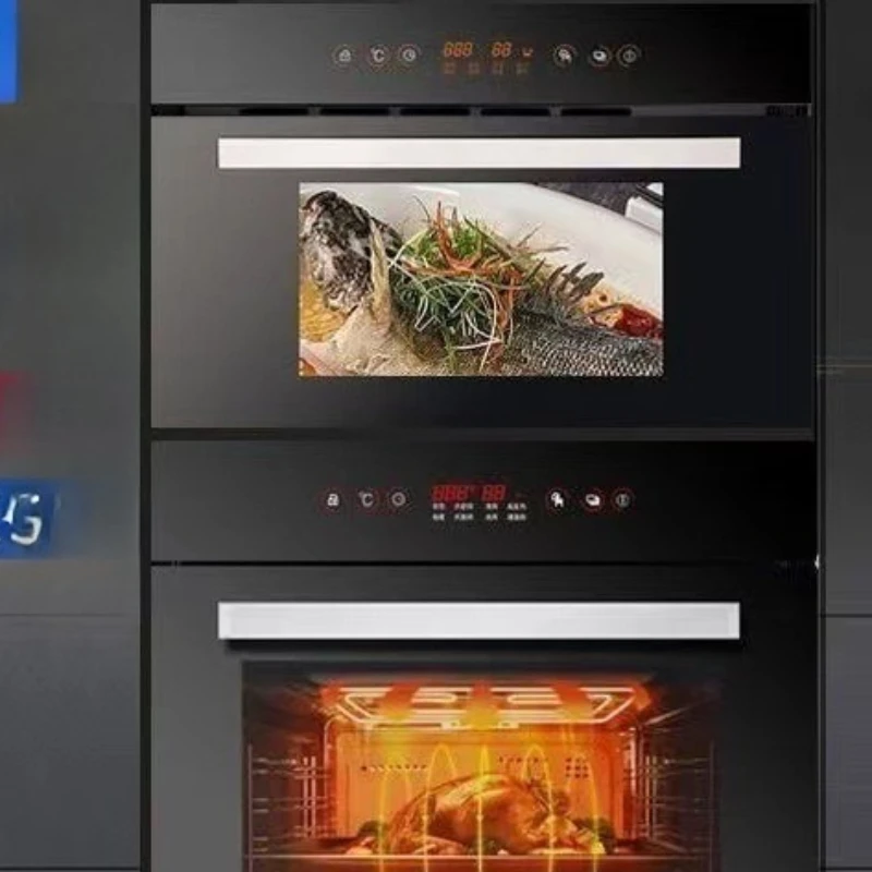 

Electric oven Electric steamer set Stainless steel liner oven Large capacity household steamer set